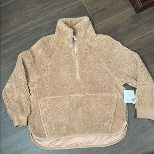 NWT Beyond Yoga Camel Color 1/4 Zip - Size Small